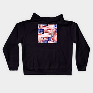 Grunge Patriotism Kids Hoodie